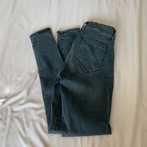 High Waist Grey Skinny Jeans